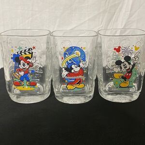 Three 2000 Walt Disney world drinking glasses